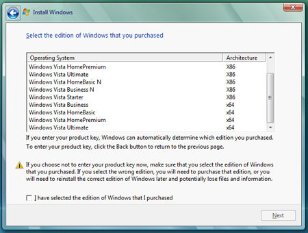 Создание DVD с Windows Vista x86 и Windows Vista x64