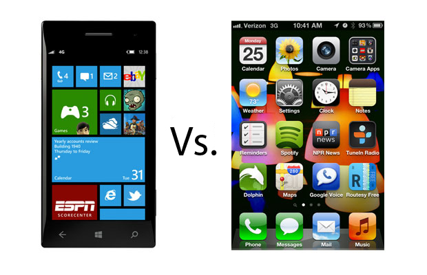 iOS 6 vs. Windows Phone 8